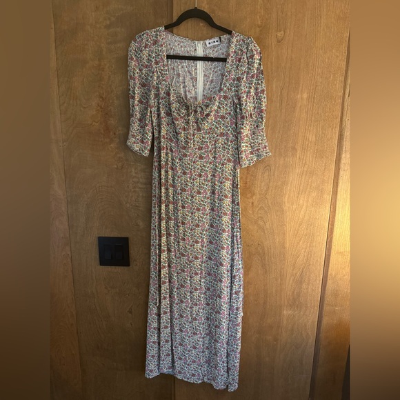 NWOT RIXO Naomi floral-print georgette midi dress XS - Picture 2 of 8